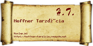 Heffner Tarzícia névjegykártya